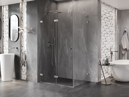 Mexen Lunar-F L cabine de douche pliable gauche 80 x 70 cm, transparent, chrome - 836L-080-070-01-00-L