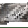 Mexen Lunar-F L opklapbare douchecabine links 90 x 70 cm, transparant, chroom - 836L-090-070-01-00-L