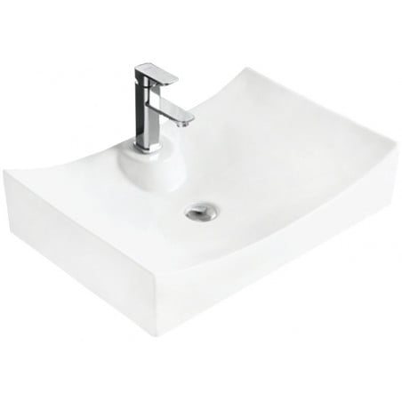 Mexen Gaja fregadero de encimera 66 x 45 cm, blanco - 21726600