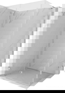 Mexen Lunar-F L zložljiva tuš kabina leva 100 x 70 cm, prozorna, krom - 836L-100-070-01-00-L