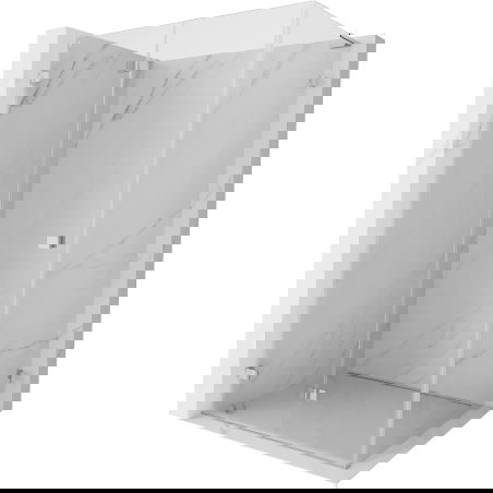 Mexen Lunar-F L cabina de ducha plegable izquierda 90 x 80 cm, transparente, cromo - 836L-090-080-01-00-L