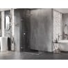 Cabine de douche pliante gauche Mexen Lunar-F L 90 x 80 cm, transparente, chrome - 836L-090-080-01-00-L