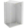 Mexen Lunar-F cabine de douche pliante droite 85 x 80 cm, transparente, or brossé - 836-085-080-55-00-P