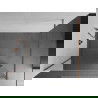 Mexen Kioto inloop-douchescherm 90 x 200 cm, spiegel 8 mm, roze goud - 800-090-101-60-50