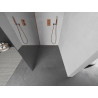 Mexen Kioto Walk-in Shower Wall 100 x 200 cm, Mirror 8 mm, Pink Gold - 800-100-101-60-50