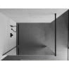 Mexen Kioto paroi de douche Walk-in 80 x 200 cm, miroir 8 mm, noir - 800-080-101-70-50