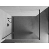 Mexen Kioto Walk-in Shower Screen 90 x 200 cm, Mirror 8 mm, Black - 800-090-101-70-50