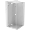 Mexen Lunar-F L klappbare Duschkabine links 80 x 80 cm, transparent, weiß - 836L-080-080-20-00-L