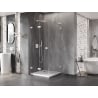 Mexen Lunar-F L klappbare Duschkabine links 80 x 80 cm, transparent, weiß - 836L-080-080-20-00-L