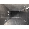Mexen Lunar-F L preklopna tuš kabina lijeva 90 x 80 cm, prozirna, bijela - 836L-090-080-20-00-L