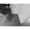 Mexen Kioto paroi de douche Walk-in 60 x 200 cm, cadre noir 8 mm, chrome - 800-060-101-01-70