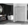 Mexen Kioto shower wall Walk-in 60 x 200 cm, black frame 8 mm, chrome - 800-060-101-01-70