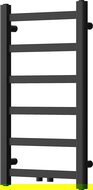 Mexen Bolt radiador de baño 700 x 400 mm, 165 W, negro - W126-0700-400-00-70