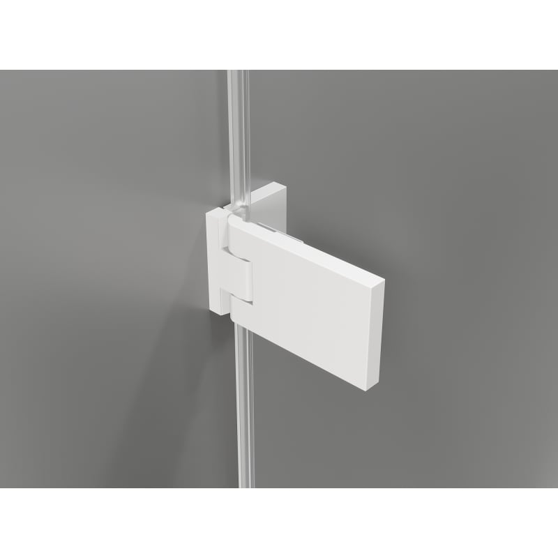 Mexen Lunar-F L Foldable Shower Enclosure Left 90 x 90 cm, Transparent, White - 836L-090-090-20-00-L