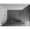 Mexen Kioto+ dušisein riiuliga Walk-in 140 x 200 cm, must raam, kroom - 800-140-121-01-70