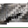 Mexen Lunar-F L inklapbare douchecabine links 95 x 90 cm, transparant, goud - 836L-095-090-50-00-L