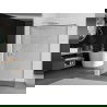 Mexen Kioto Duschwand Walk-in 140 x 200 cm, schwarzer Rahmen 8 mm, Chrom - 800-140-101-01-70