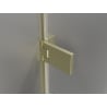 Mexen Lunar-F L faltbare Duschkabine links 100 x 90 cm, transparent, gebürstetes Gold - 836L-100-090-55-00-L
