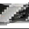 Mexen Kioto douchewand Walk-in 120 x 200 cm, zwart frame 8 mm, goud - 800-120-101-50-70