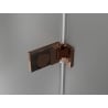 Mexen Lunar-F L faltbare Duschkabine links 90 x 80 cm, transparent, Roségold - 836L-090-080-60-00-L