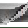 Mexen Kioto douchewand Walk-in 60 x 200 cm, zwarte frame 8 mm, roségoud - 800-060-101-60-70