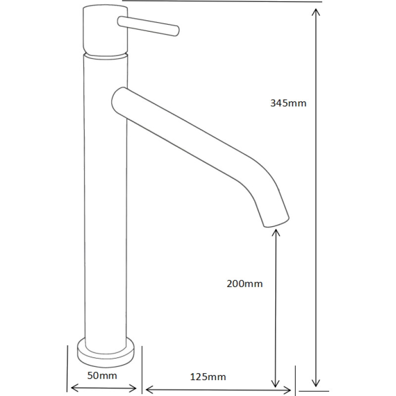 Mexen Rumba augsta izlietnes jaucējkrāns, zelta - 73510-50