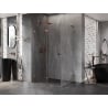 Mexen Lunar-F L folding shower cabin left 95 x 90 cm, transparent, rose gold - 836L-095-090-60-00-L