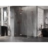 Mexen Lunar-F L cabine de douche pliante gauche 95 x 90 cm, transparent, cuivre brossé - 836L-095-090-65-00-L