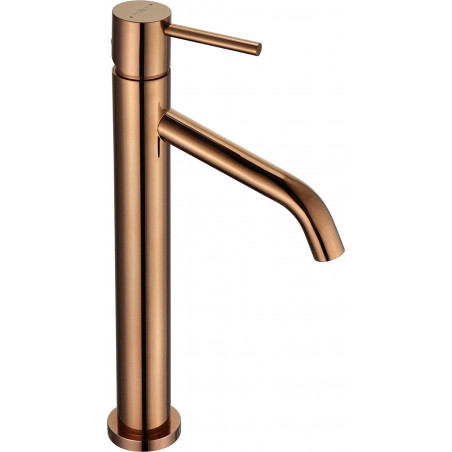 Mexen Rumba grifo de lavabo alto, oro rosado - 73510-60