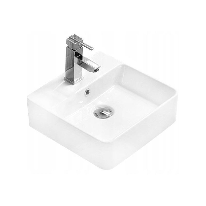 Mexen Kira lavabo à poser 38 x 38 cm, blanc - 21783800