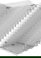 Mexen Lunar-F L πτυσσόμενο αριστερό ντους καμπίνα 90 x 80 cm, διαφανές, γκρι