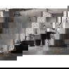 Mexen Lunar-F L Faltdusche links 90 x 80 cm, transparent, gebürstet gun gray - 836L-090-080-66-00-L
