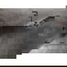 Mexen Lunar-F L faltbare Duschkabine links 90 x 90 cm, transparent, gebürstet pistolenmetallgrau - 836L-090-090-66-00-L