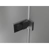 Cabine de douche pliante Mexen Lunar-F L gauche 95 x 90 cm, transparent, gris pistolet brossé - 836L-095-090-66-00-L