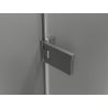 Cabine de douche pliante Mexen Lunar-F L gauche 95 x 90 cm, transparent, gris pistolet brossé - 836L-095-090-66-00-L