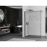 Mexen Kioto paroi de douche Walk-in 100 x 200 cm, cadre noir 8 mm, noir - 800-100-101-70-70