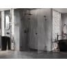 Mexen Lunar-F L cabine de douche pliante gauche 95 x 70 cm, transparente, noire - 836L-095-070-70-00-L