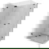 Mexen Lunar-F L opvouwbare douchecabine links 100 x 90 cm, transparant, zwart - 836L-100-090-70-00-L