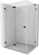 Mexen Lunar-F L sklopiva lijeva tuš kabina 100 x 90 cm, prozirna, crna - 836L-100-090-70-00-L