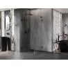 Mexen Lunar-F L cabine de douche pliante gauche 100 x 100 cm, transparent, noir - 836L-100-100-70-00-L