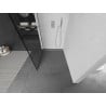 Mexen Kioto Duschwand Walk-in 100 x 200 cm, schwarzes Gitter 8 mm, Chrom - 800-100-101-01-77