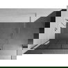 Mexen Kioto Duschwand Walk-in 110 x 200 cm, schwarzes Gitter 8 mm, Chrom - 800-110-101-01-77