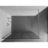 Mexen Kioto panel de ducha Walk-in 130 x 200 cm, cuadrícula negra 8 mm, cromo - 800-130-101-01-77