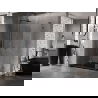 Mexen Lunar-F L faltbare Duschkabine links 90 x 80 cm, transparent, Gun Metal - 836L-090-080-95-00-L