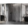 Mexen Lunar-F L preklopna tuš kabina lijeva 90 x 80 cm, prozirna, gun metal - 836L-090-080-95-00-L