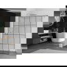 Mexen Kioto douchewand Walk-in 140 x 200 cm, zwart raster 8 mm, chroom - 800-140-101-01-77