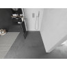 Mexen Kioto+ dušisein riiuliga Walk-in 80 x 200 cm, must ruudustik, kroom - 800-080-121-01-77