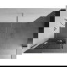 Mexen Kioto+ douchewand met plank Walk-in 80 x 200 cm, zwart raster, chroom - 800-080-121-01-77