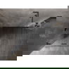 Mexen Lunar-F L klappbare Duschkabine links 90 x 90 cm, transparent, Gun Metal - 836L-090-090-95-00-L