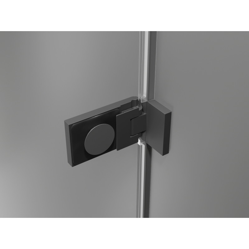 Mexen Lunar-F L kabina prysznicowa składana lewa 100 x 100 cm, transparent, gun metal - 836L-100-100-95-00-L